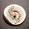 Ball marker with a Hare on it