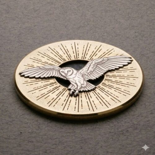 The-Owl-golf-ball-marker The Owl golf ball marker
