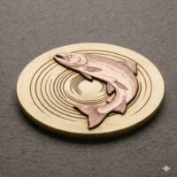 The Salmon golf ball marker