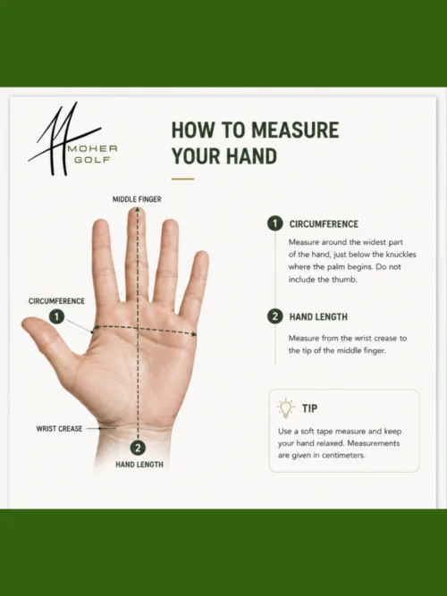 Moher-glove-measure Moher Golf - Element18 Golf Gloves